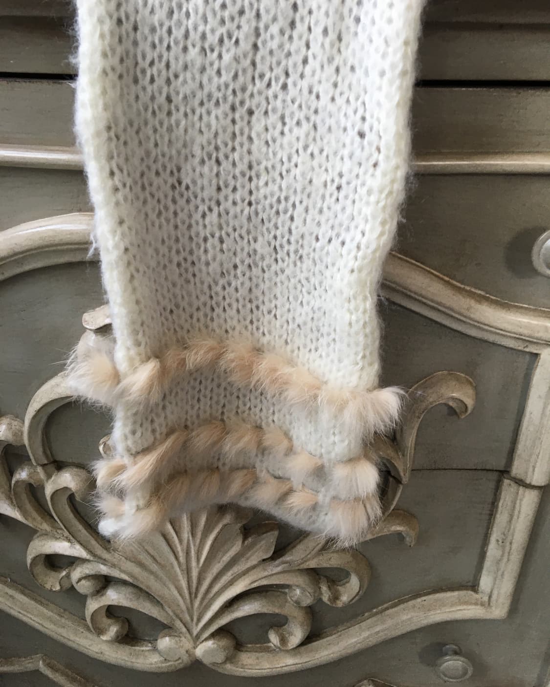  fur trimming knit reversible muffler 상품이미지2