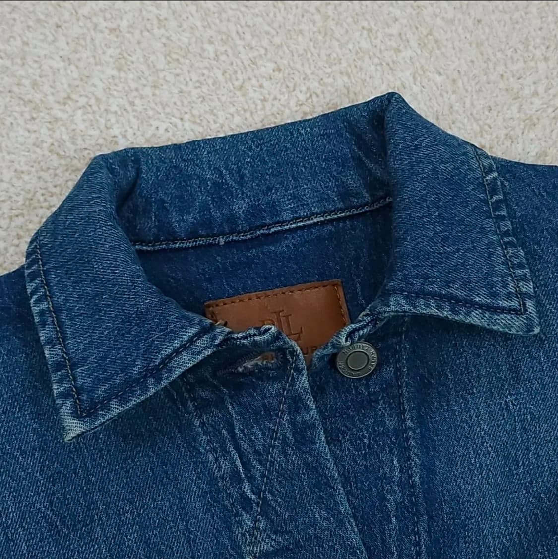 (XXS)랄프로렌 벨트 데님 필트 청자켓 상품이미지4