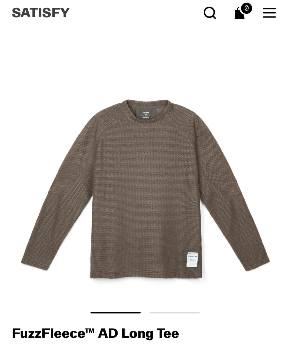 새티스파이 퍼즈플리스 AD 롱티 L (새싱품) 상품이미지1