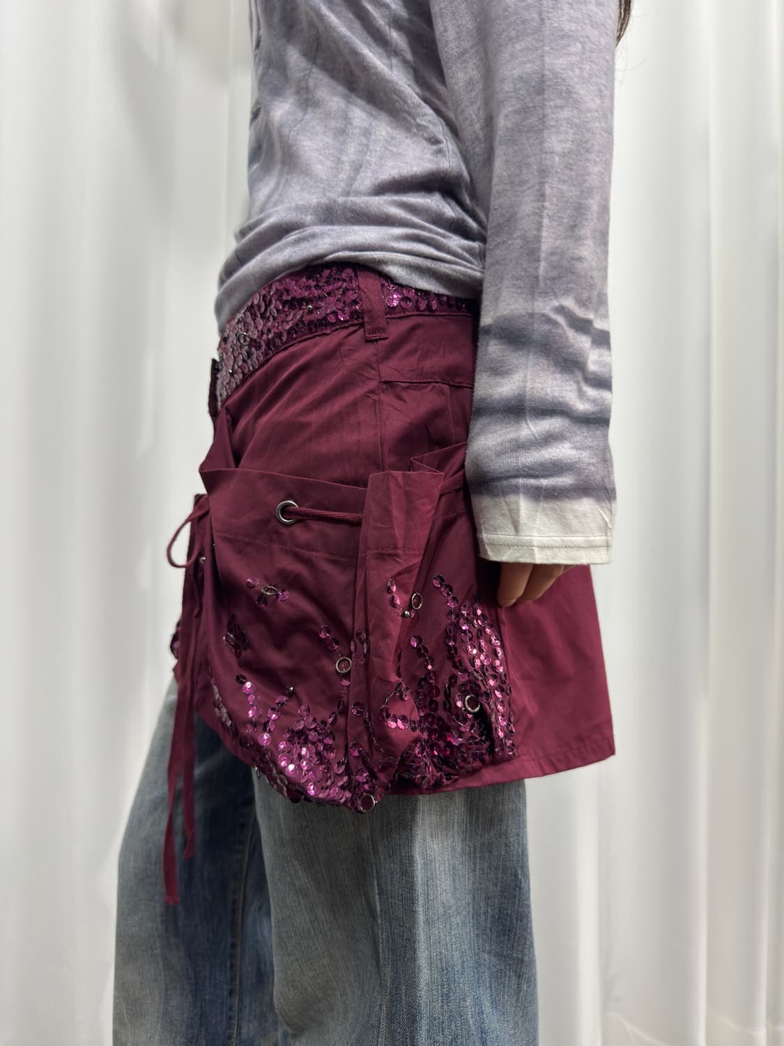 sisley spangle mini skirt 상품이미지4