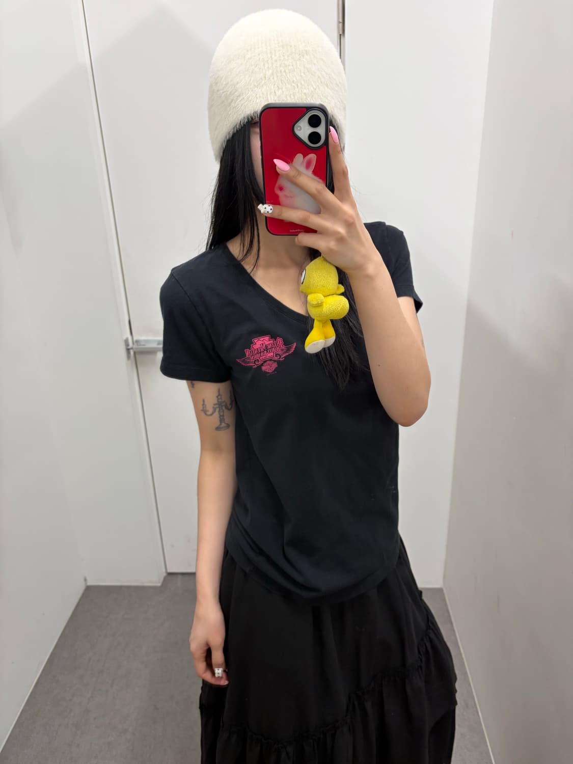 할리데이비슨 핑크 로고 반팔티 상품이미지5