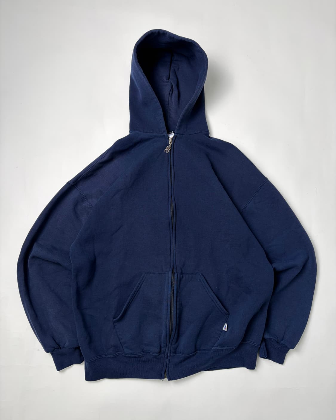 90s Russell Zip Up Hoodie (navy) 상품이미지1