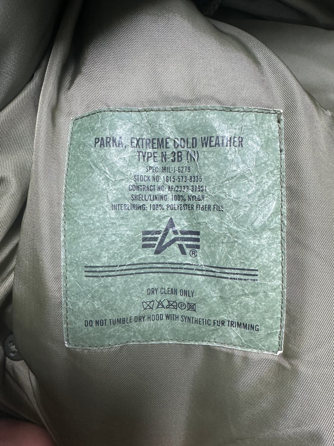 알파인더스트리 n3b 파카 상품이미지5