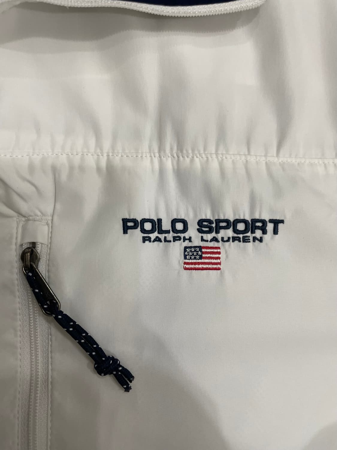 90s 폴로스포츠 성조기 화이트 윈드브레이커 바람막이 상품이미지4