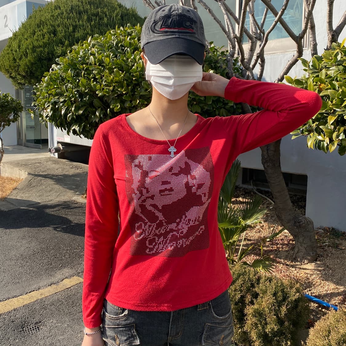 'Marilyn Monroe' 큐빅 레드 티 상품이미지1