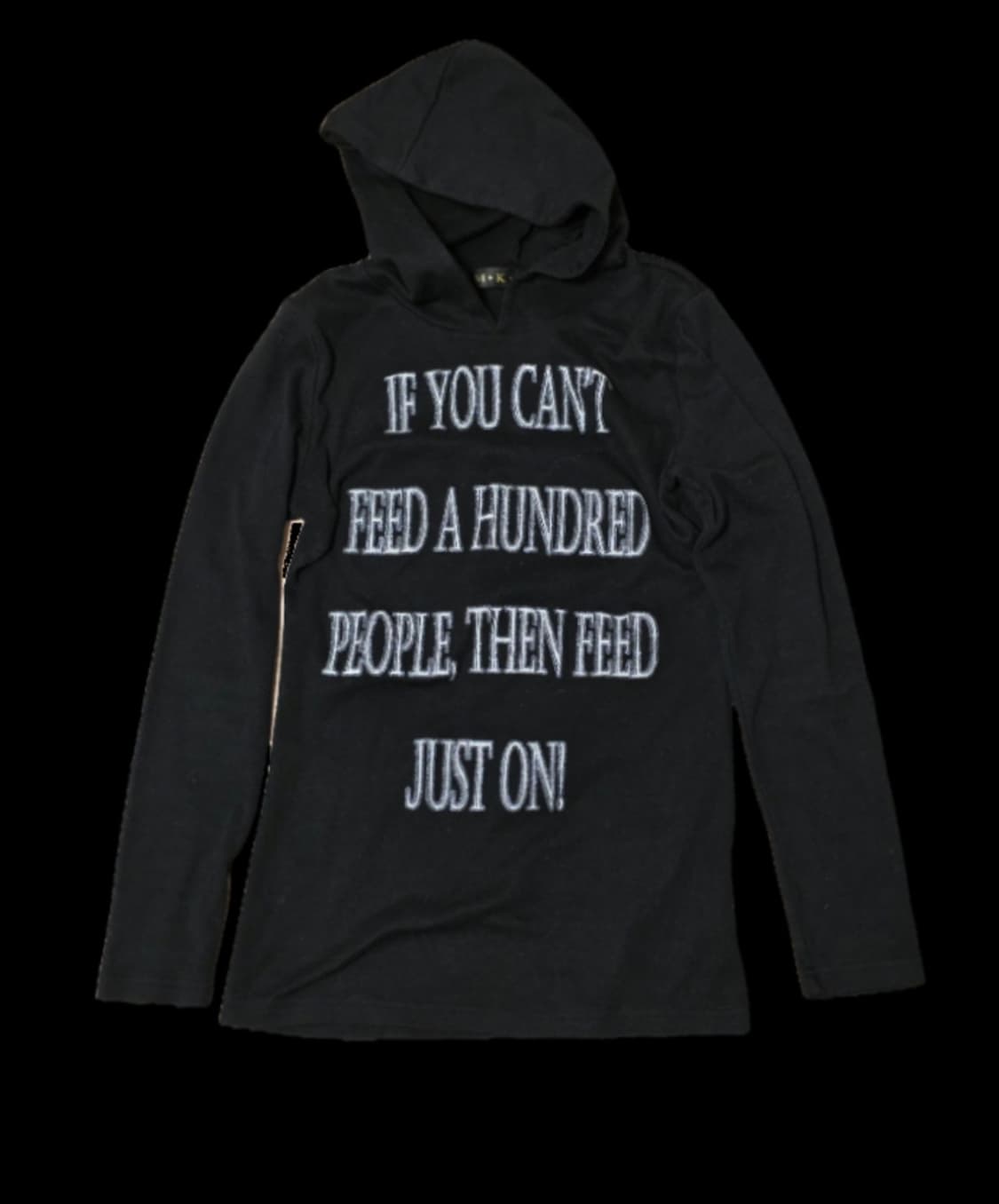 MKR M.K.R 후드 롱슬리브 레터링 십자가 슬리브 상품이미지1