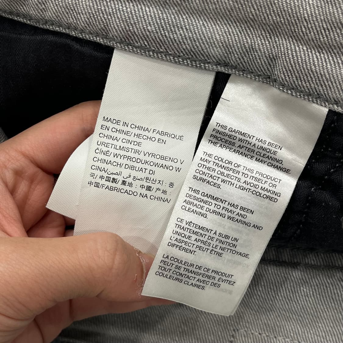 캘빈클라인 CK 그레이 디스워싱 데미지 청바지 상품이미지7