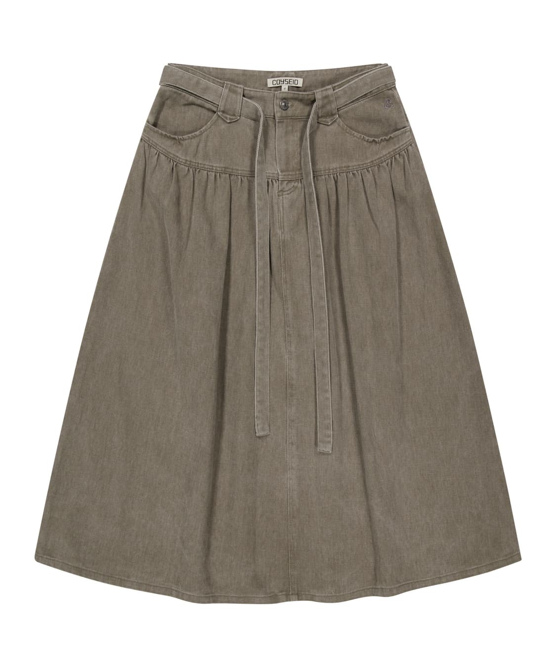 코이세이오 퍼피 코튼 스커트 브라운 1사이즈 상품이미지1