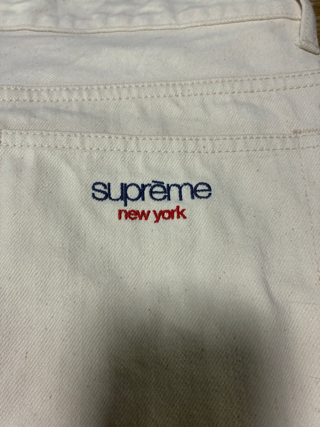 36) 슈프림 배기진 셀비지 데님 내추럴 상품이미지6