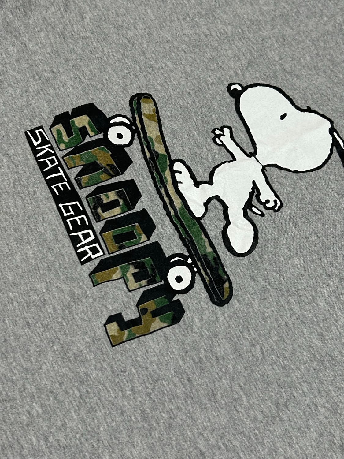 Peanuts 빈티지 카모 보드스누피 반팔 stc 상품이미지2