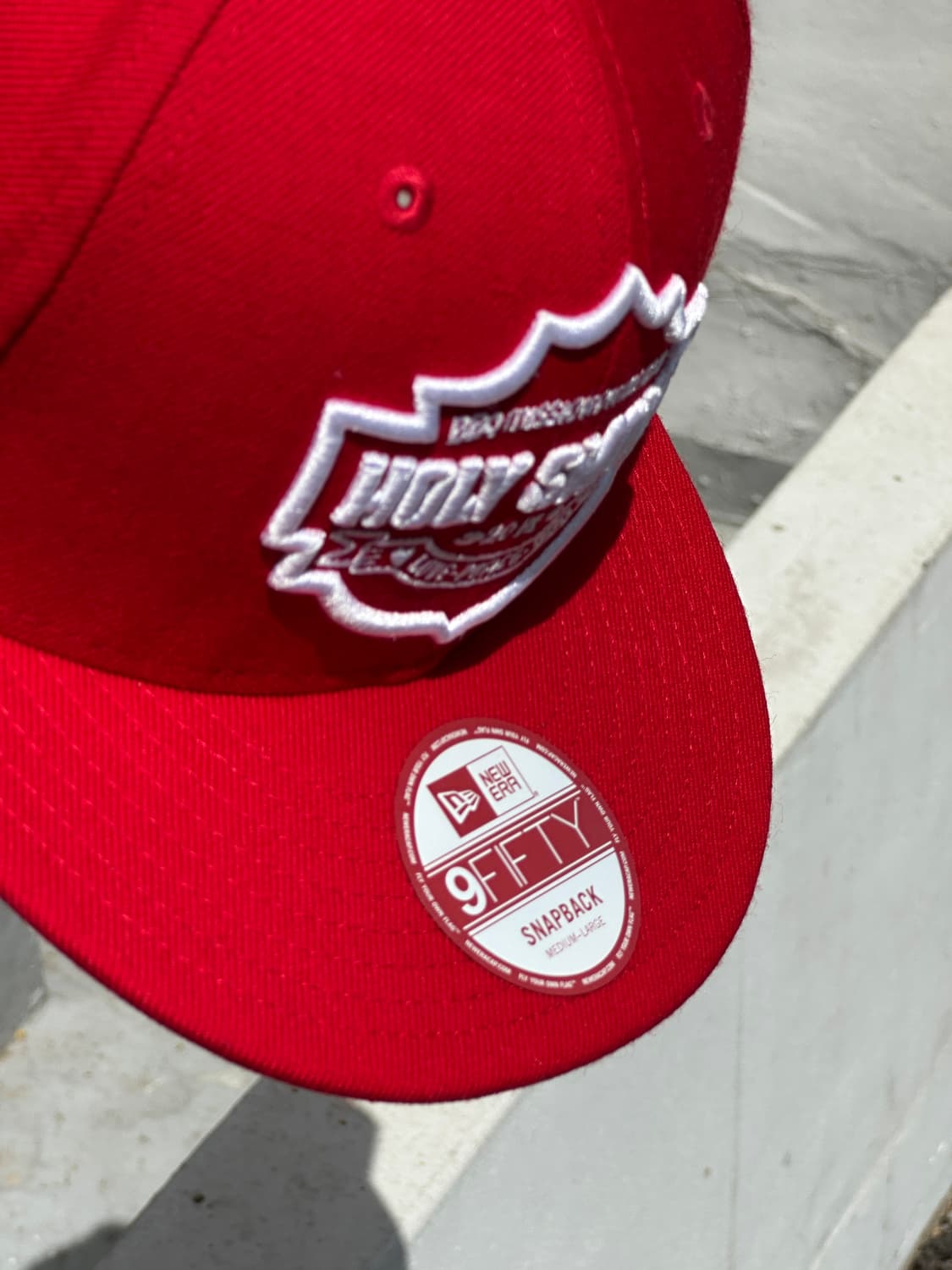 [M-L] 뉴에라 홀리스모크 레드 스냅백 모자 상품이미지5