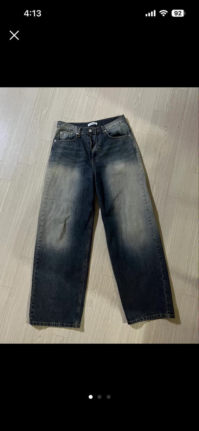 빈티지 워싱 데님팬츠  상품이미지1