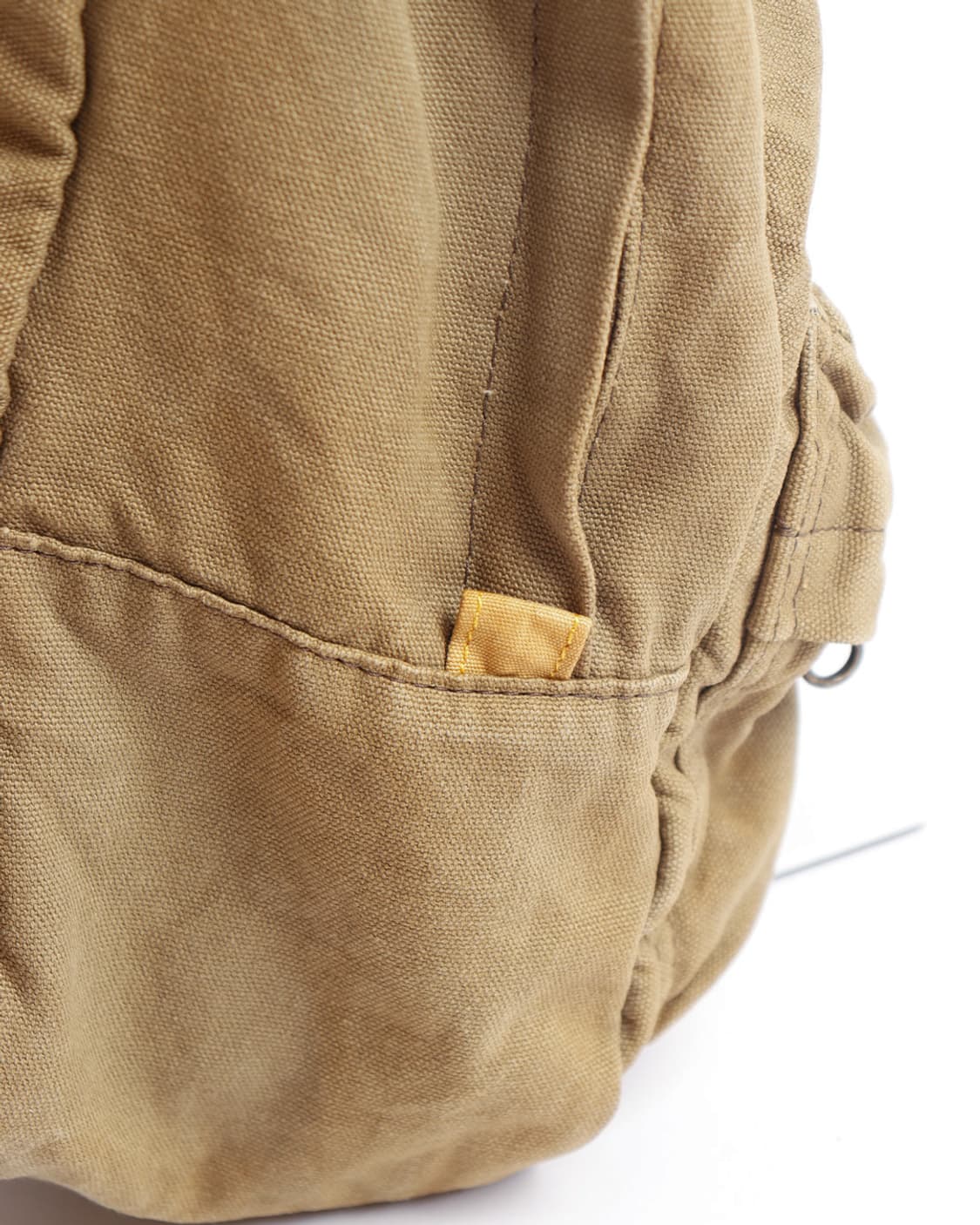 [anello] 브라운 워시드 캔버스 백팩 상품이미지4