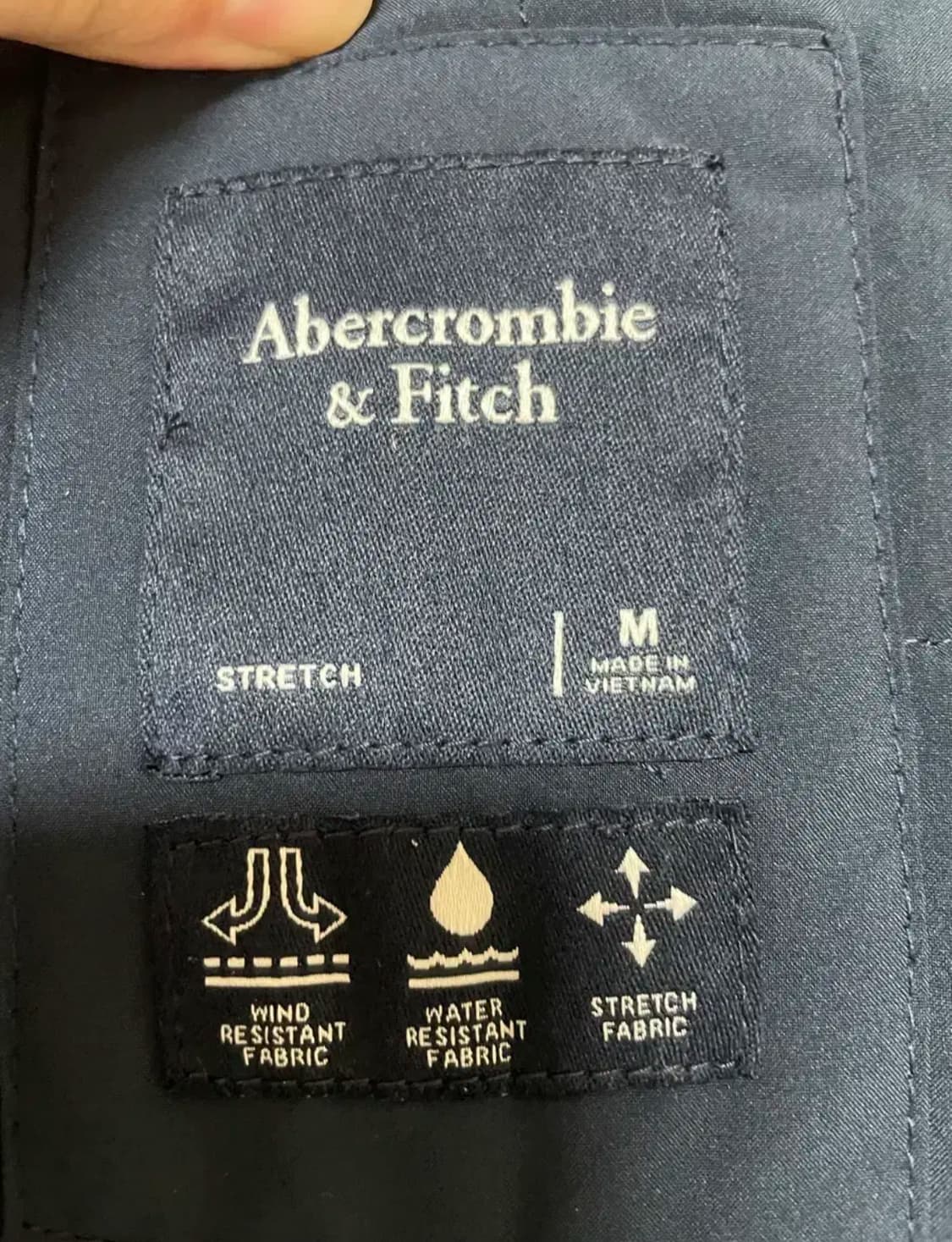 아베크롬비 남성 후드 자켓 M 네이비 상품이미지3