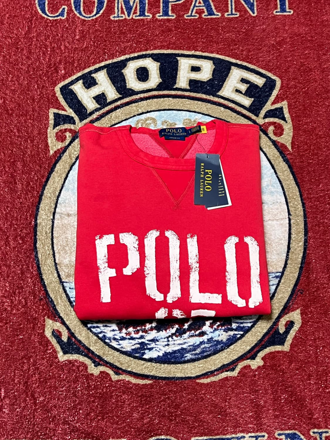 폴로 빈티지핏 그래픽 스웨트셔츠 맨투맨 상품이미지1