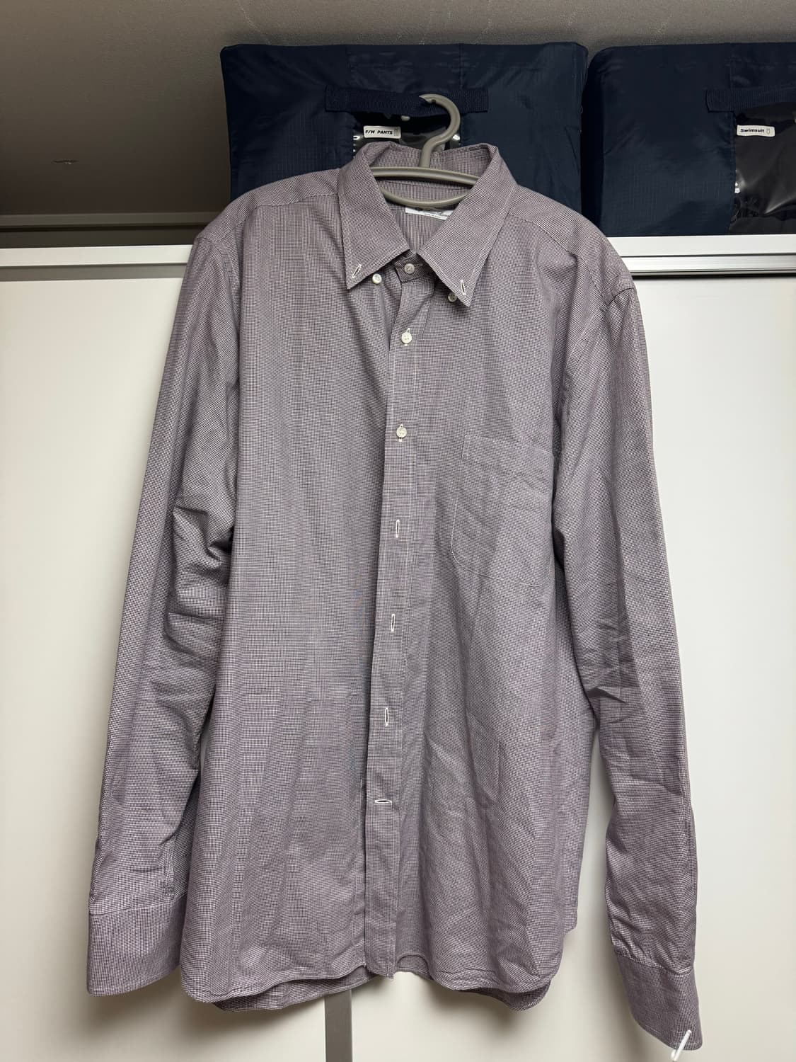 로로피아나 체크 셔츠(사이즈 XXL, 105~110) 상품이미지1