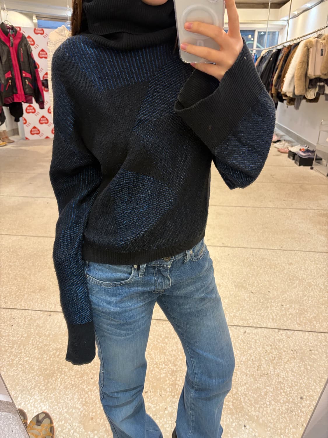 Diesel Vintage Knit High Neck Top 상품이미지6