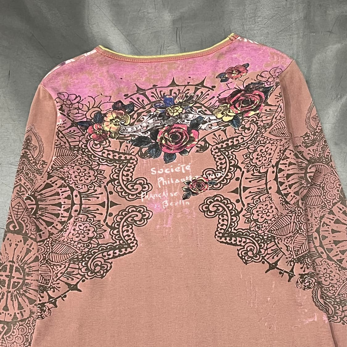  빈티지 큐빅 프린팅 롱슬리브 y16262 상품이미지5