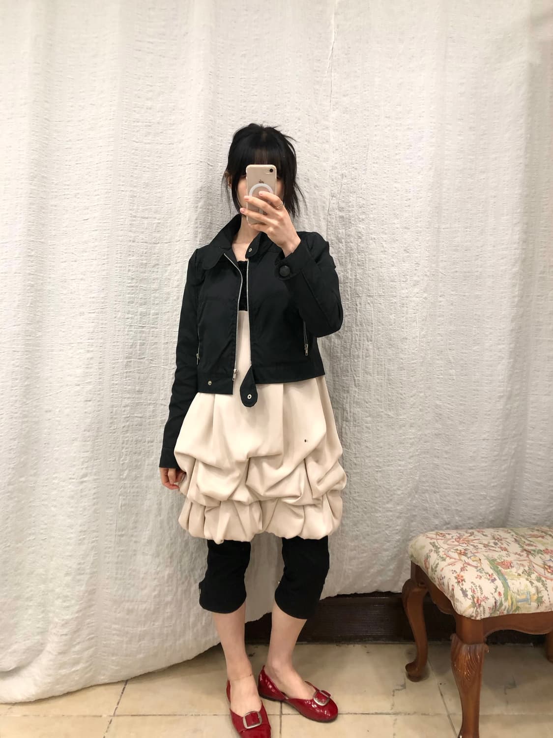 Black crop jacket 상품이미지4