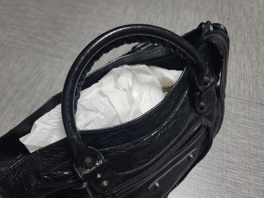 발렌시아가 모터백 미디움 블랙 토트백 숄더백 모터백 미듐 시티백 상품이미지7