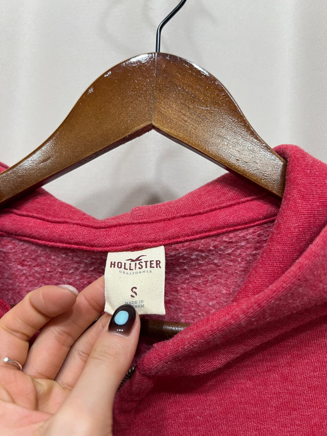 홀리스터 자수 니트 후드집업 자켓 상품이미지5