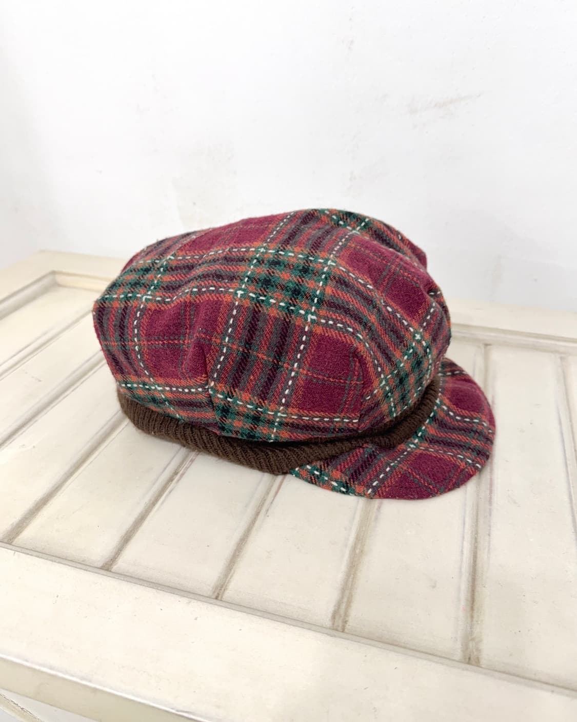 Check Pattern Newsboy Cap 상품이미지3