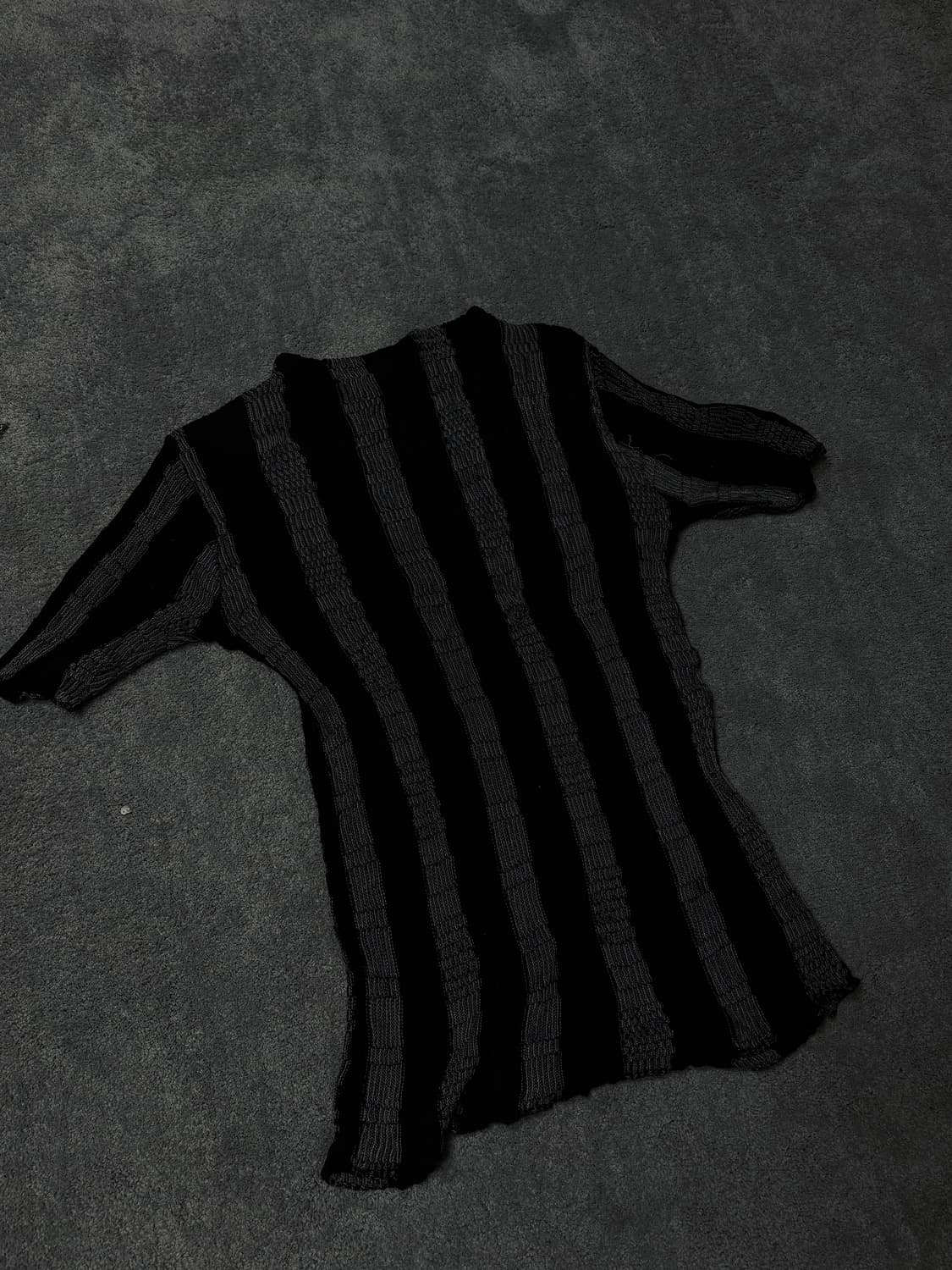 Vintgae 00s vkei punk stripe knit tshirt 상품이미지4