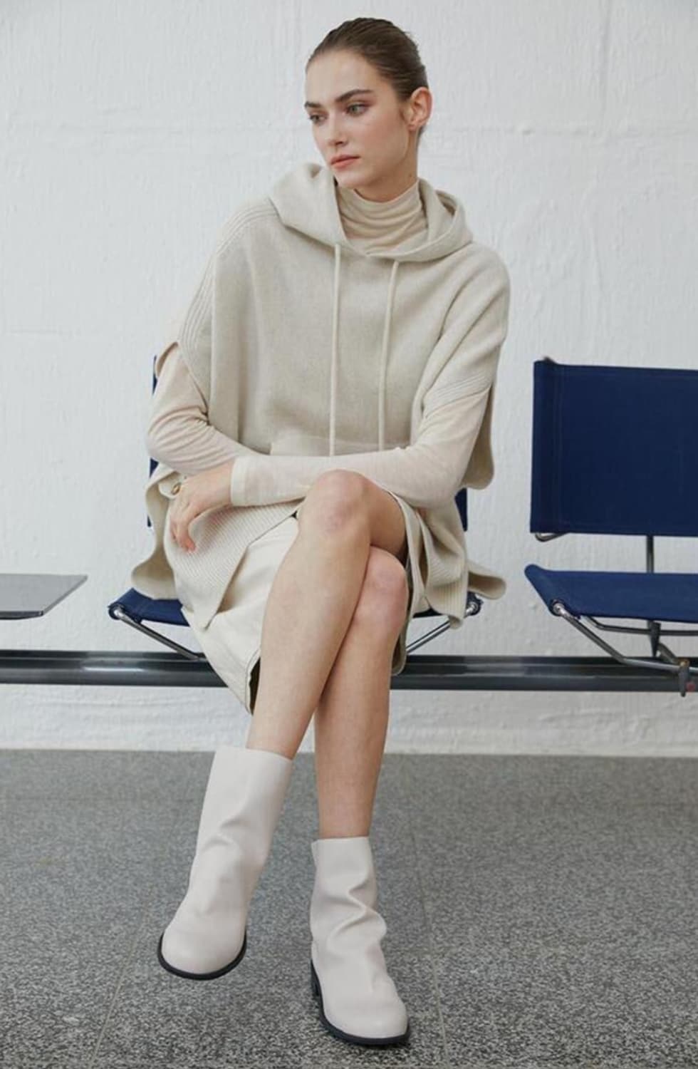 블루코마티 시마 앵클부츠 크림색상 여성 부츠 상품이미지3