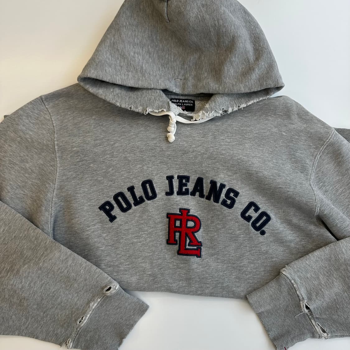 폴로00‘s polo jeans 자수 빈티지 오버후드 상품이미지3