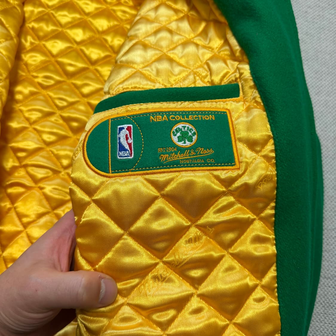 미첼앤네스 보스턴 셀틱스 하드우드 클래식 바시티 울 자켓 상품이미지6