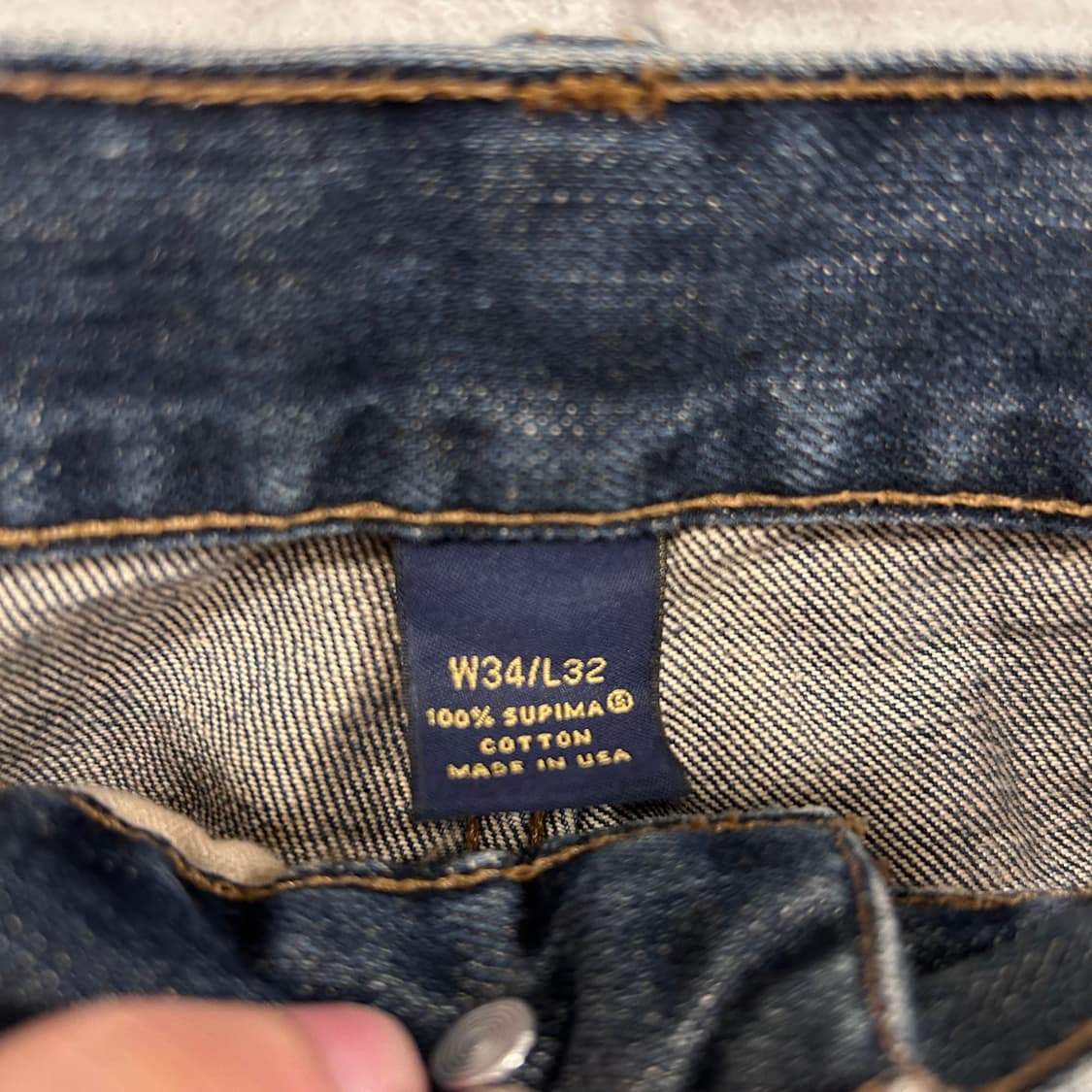 브룩스브라더스 레귤러핏 베이직 중청 데님팬츠 상품이미지4