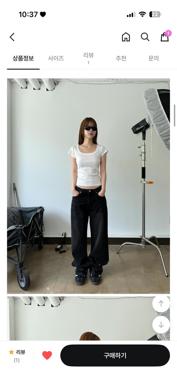 [어나더랭귀지] eyelet point denim pants 상품이미지3