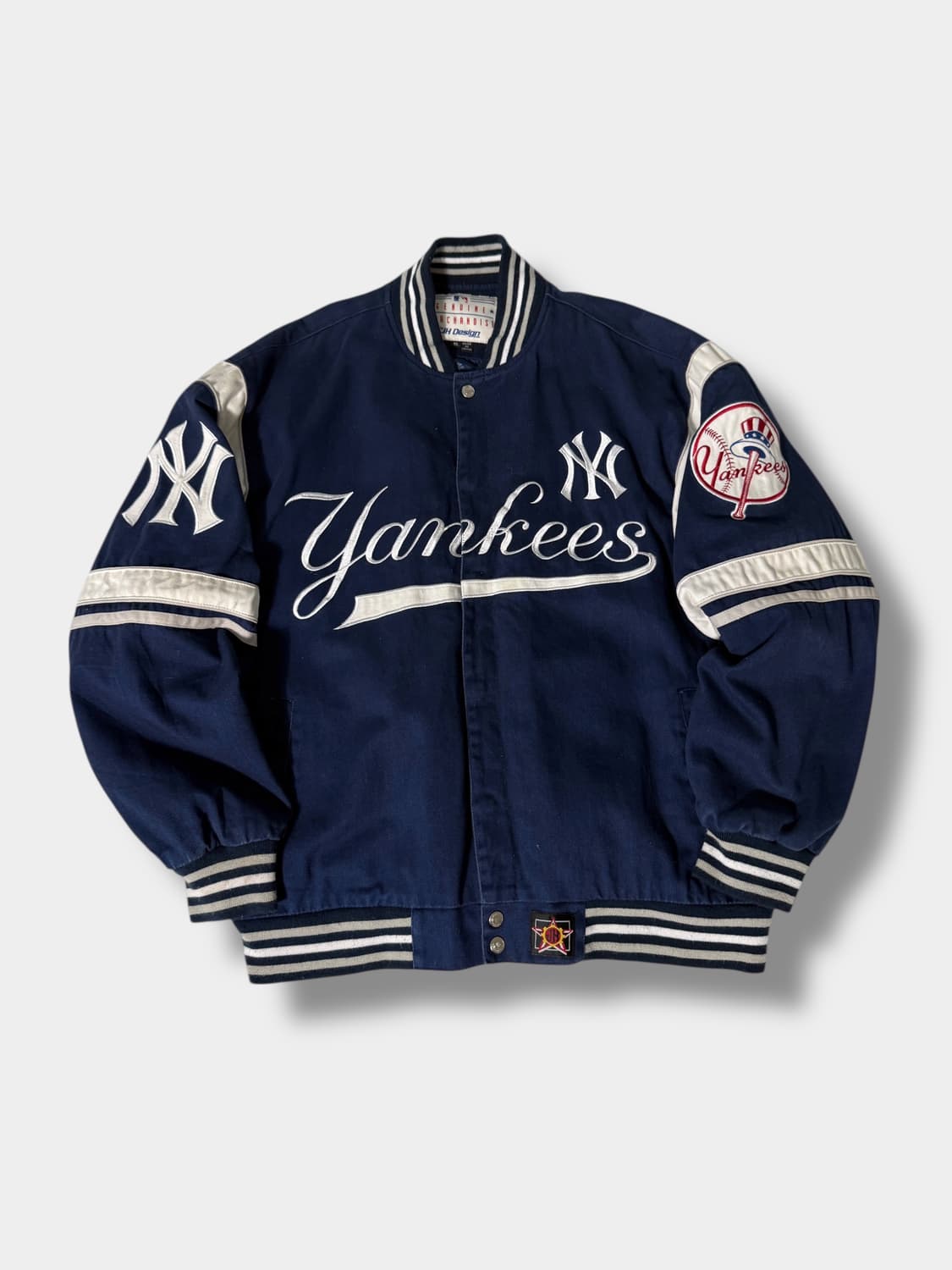 제프해밀턴 오버핏 뉴욕 양키즈 트윌 코튼 봄버 자켓 상품이미지1