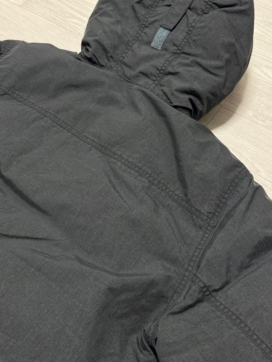 디스이즈네버댓 워시드 다운 푸퍼 재킷 블랙 S 상품이미지7