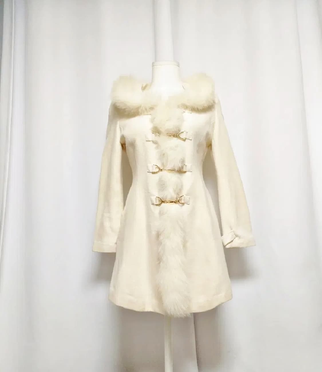 세실맥비 롱코트 빈티지 플레어원피스자켓 공겜여주 y2k 긱시크 그런지페어 상품이미지2