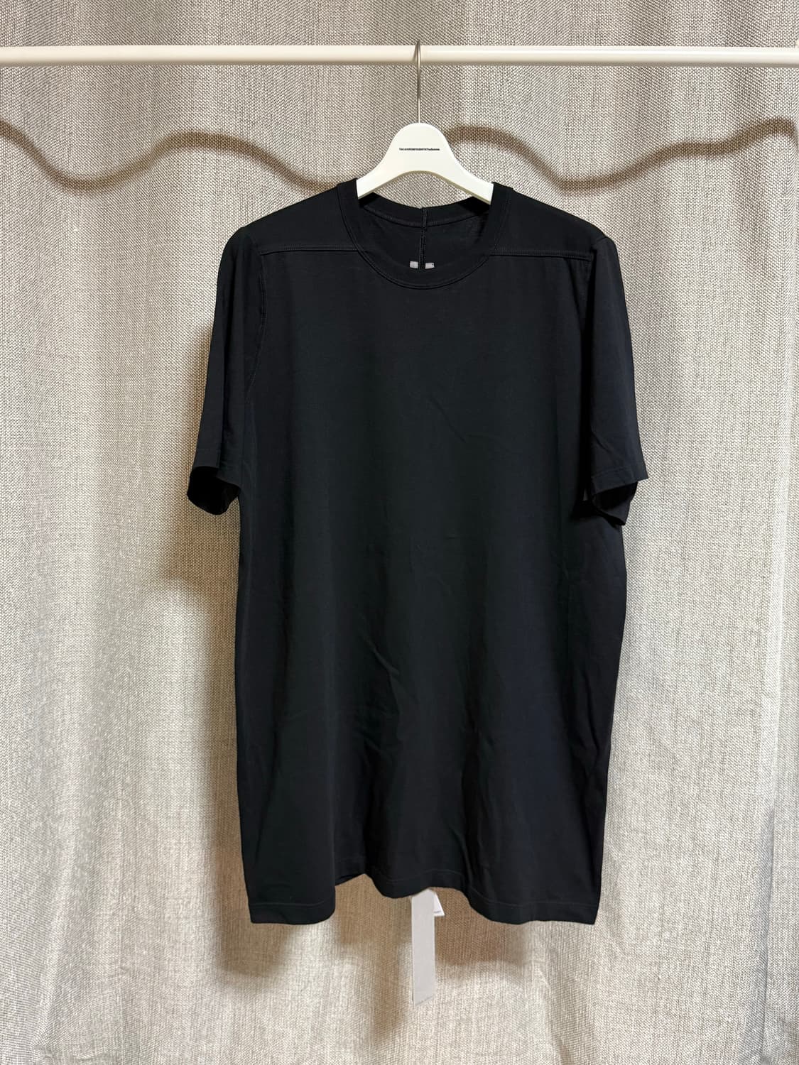 [XL] 릭오웬스 25SS LEVEL 티셔츠 블랙 상품이미지1