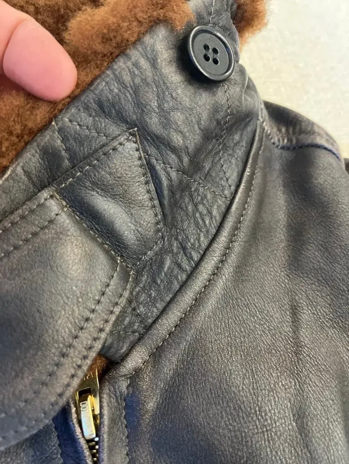 RRL VINTAGE EFFECT G-1 LEATHER JACKET 상품이미지4