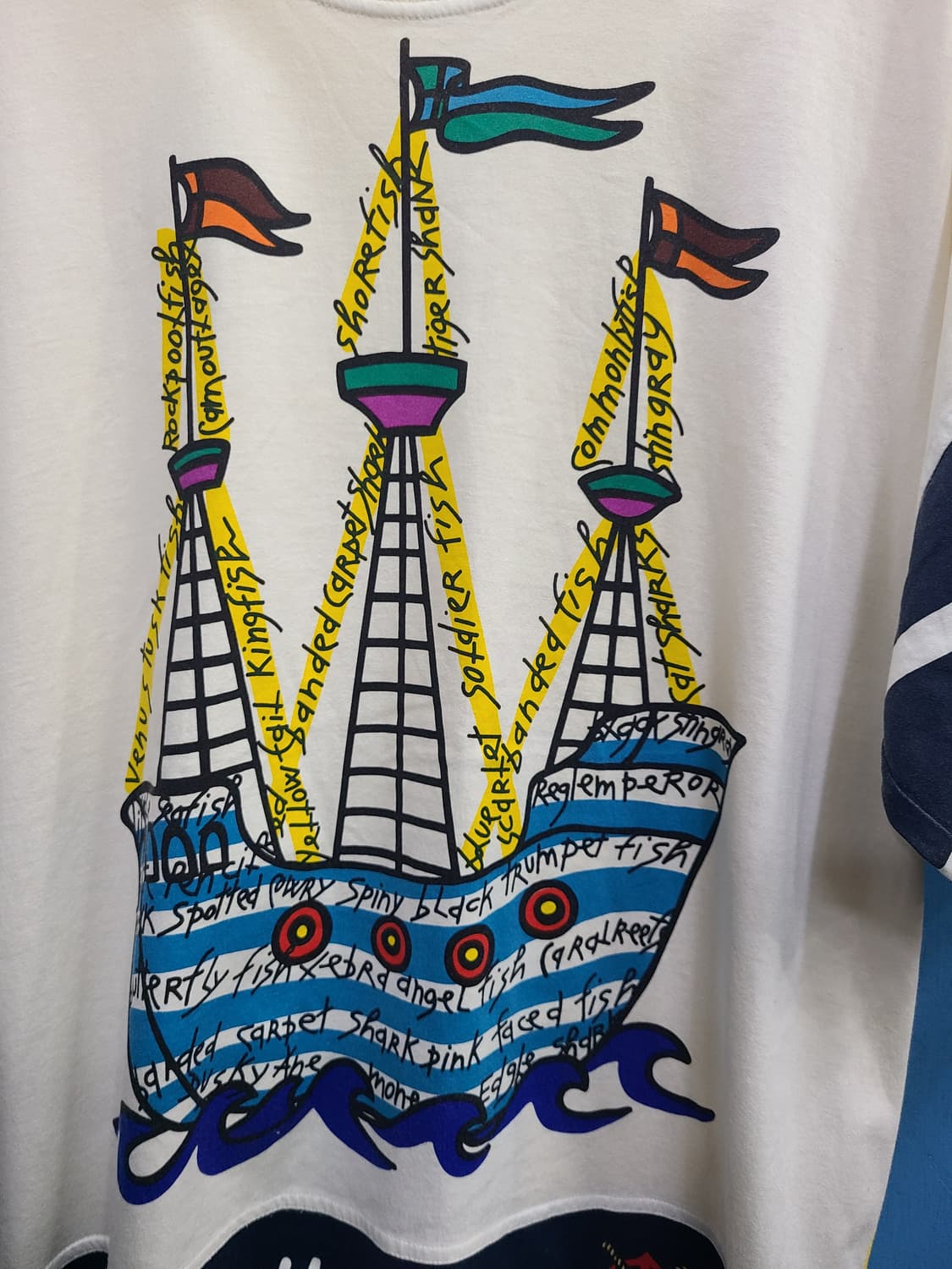 희귀 90s 빈티지 까스텔바작 반팔티 상품이미지5