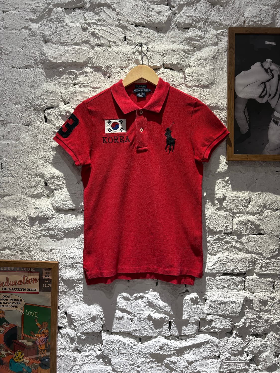 유일) 폴로 빅포니 태극기 KOREA3 카라반팔 티셔츠 상품이미지1