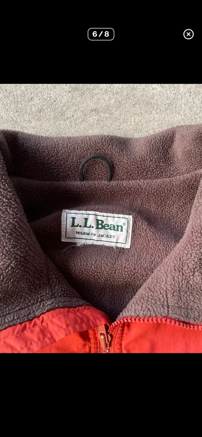 엘엘빈 웜업자켁,LL bean 웜업자켓(오렌지) L사이즈 상품이미지4