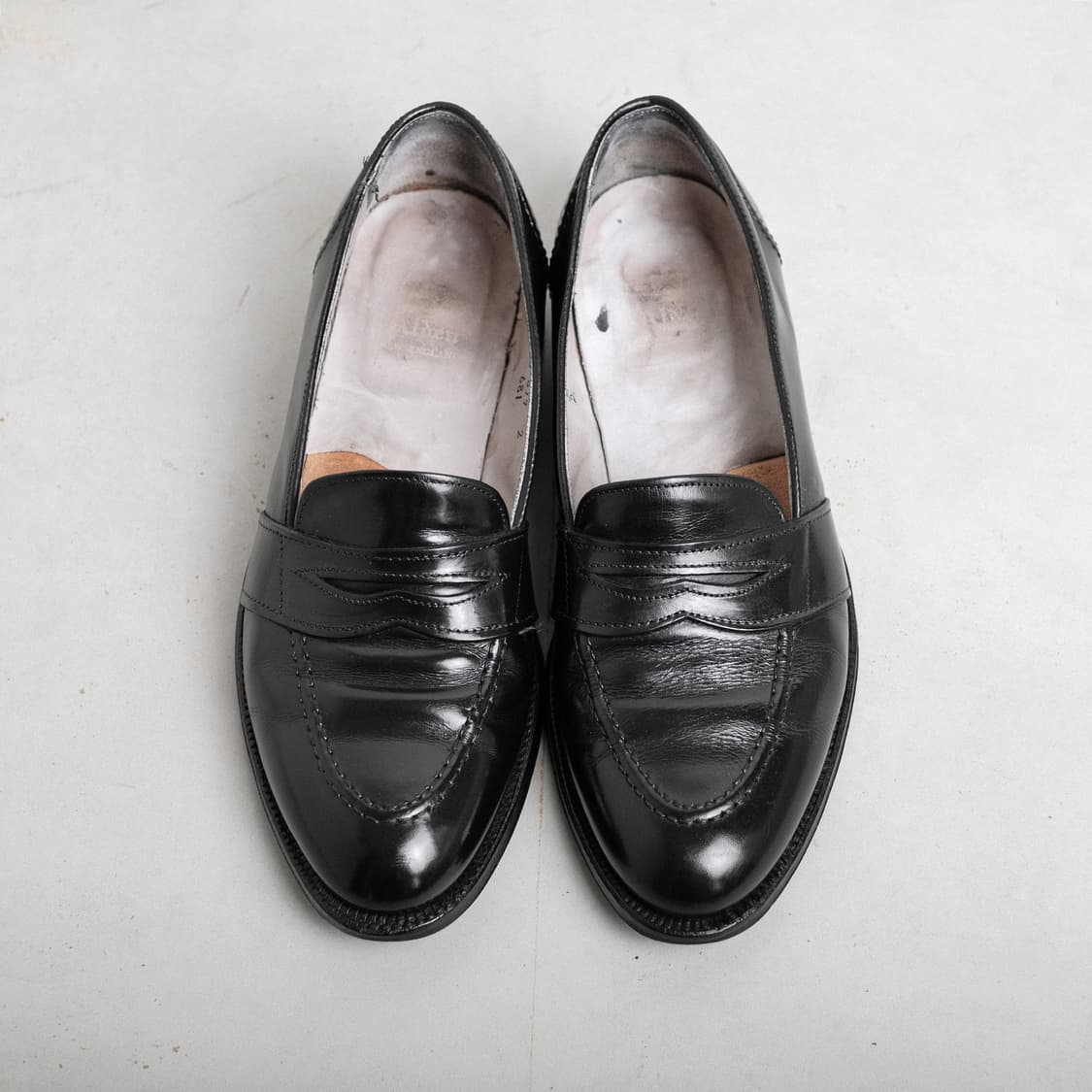 알든 681 9D(270사이즈) 블랙 카프 풀스트랩 페니로퍼 상품이미지2