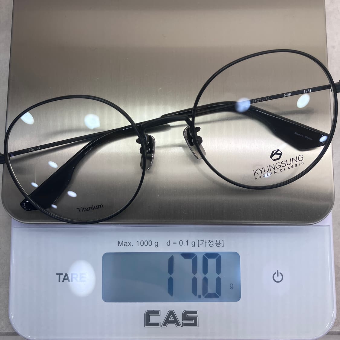 D03 경성 京城 1981 무광 블랙 라운드 메탈테 안경 상품이미지8