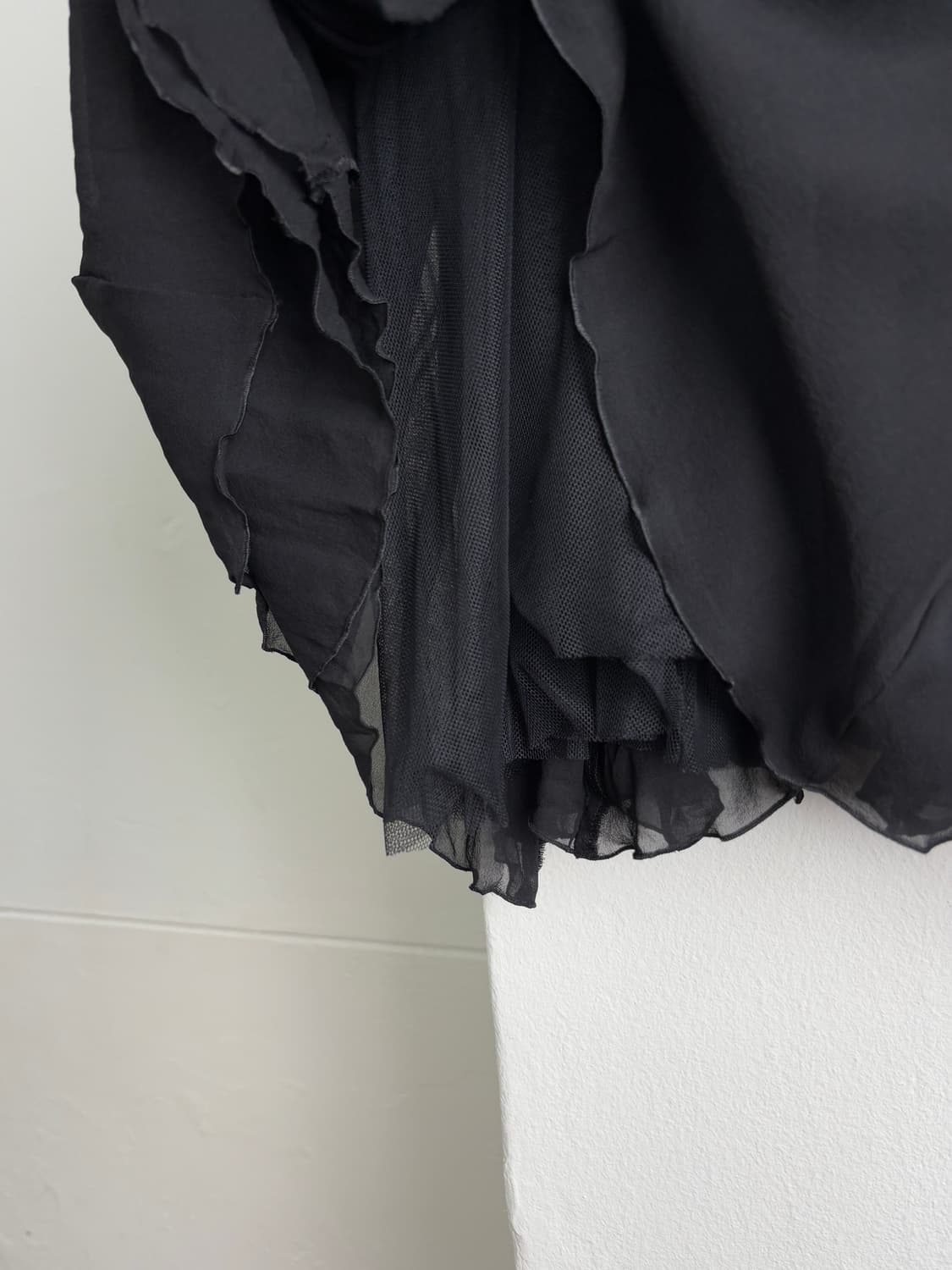 DEUXIEM CLASSE Black Silk Pleats Skirt 상품이미지3