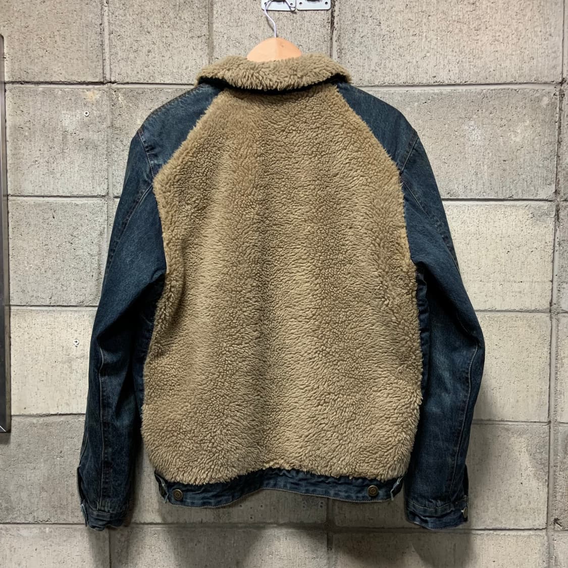 ZARA 자라 데님 양털 그리즐리 자켓 L 상품이미지6