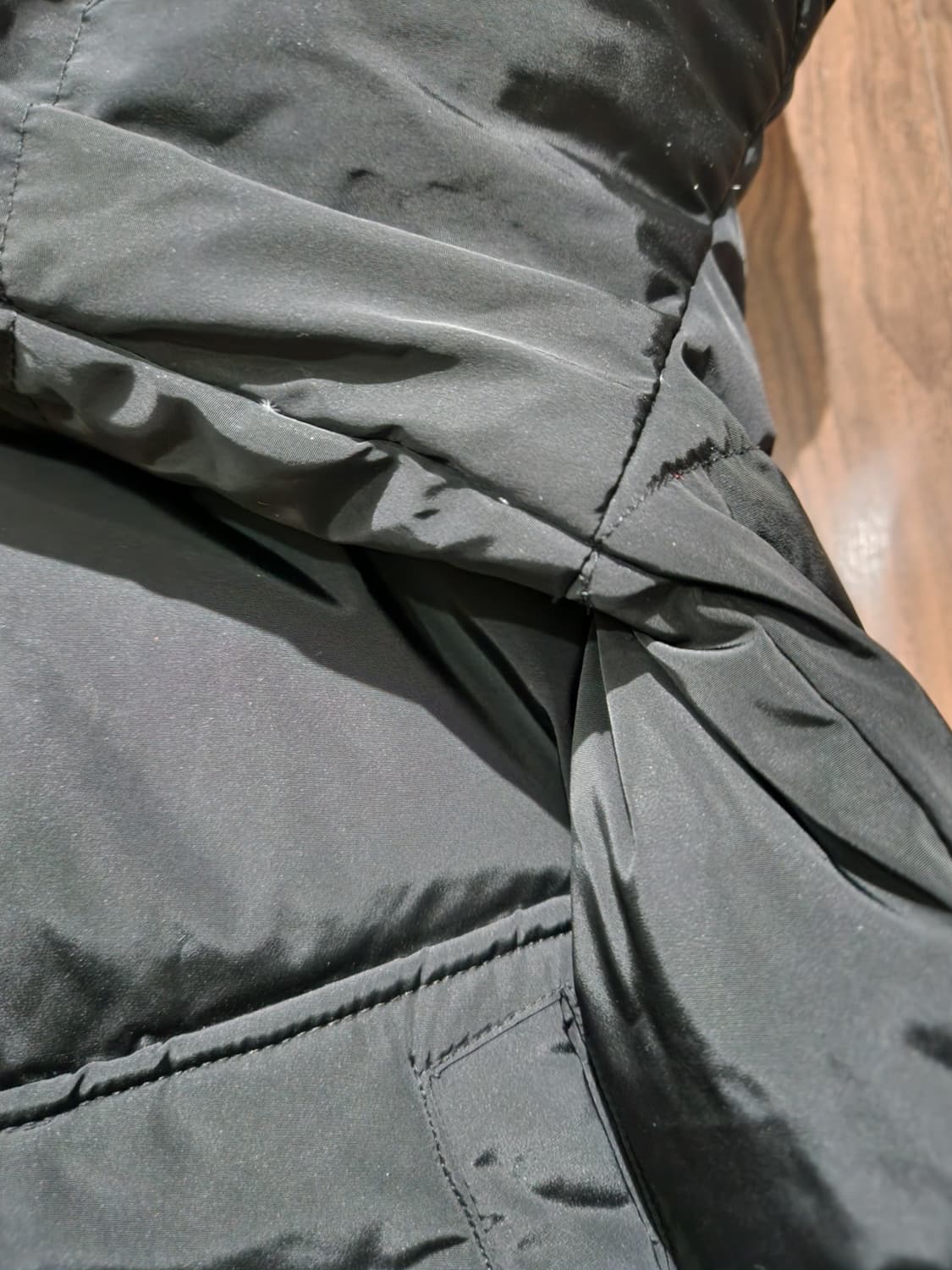 빈폴 스포츠넥 양털 구스다운 롱 패딩 95 상품이미지7