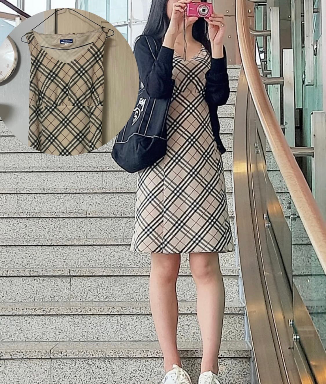 버버리 블루라벨 체크노바 원피스 상품이미지1