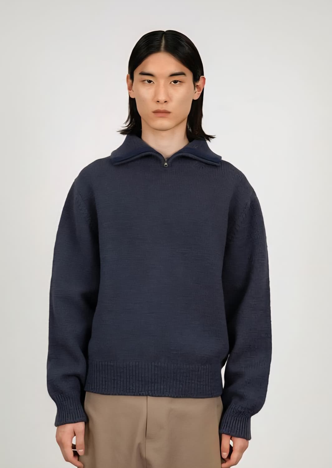 아모멘토 하프 집업 니트 상품이미지1