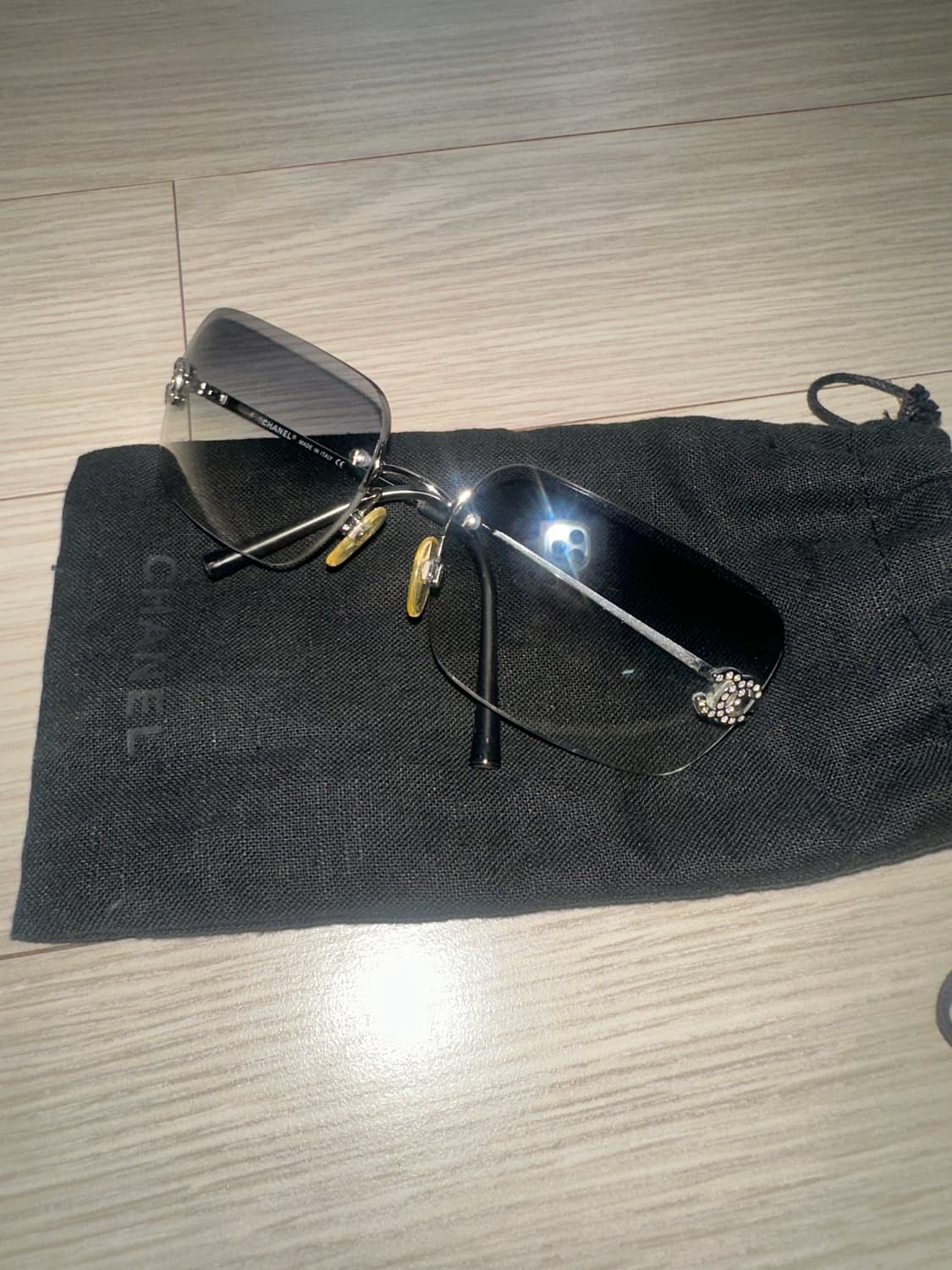 Chanel 샤넬 큐빅 로고 선글라스 안경 상품이미지4