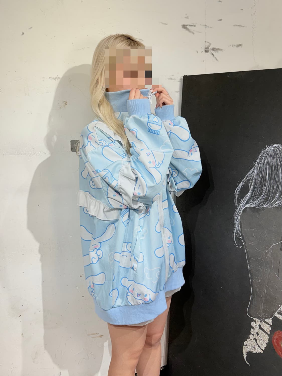 Acdcrag X 산리오 시나몬롤 천사계 지뢰계 갸루 집업 자켓 상품이미지4