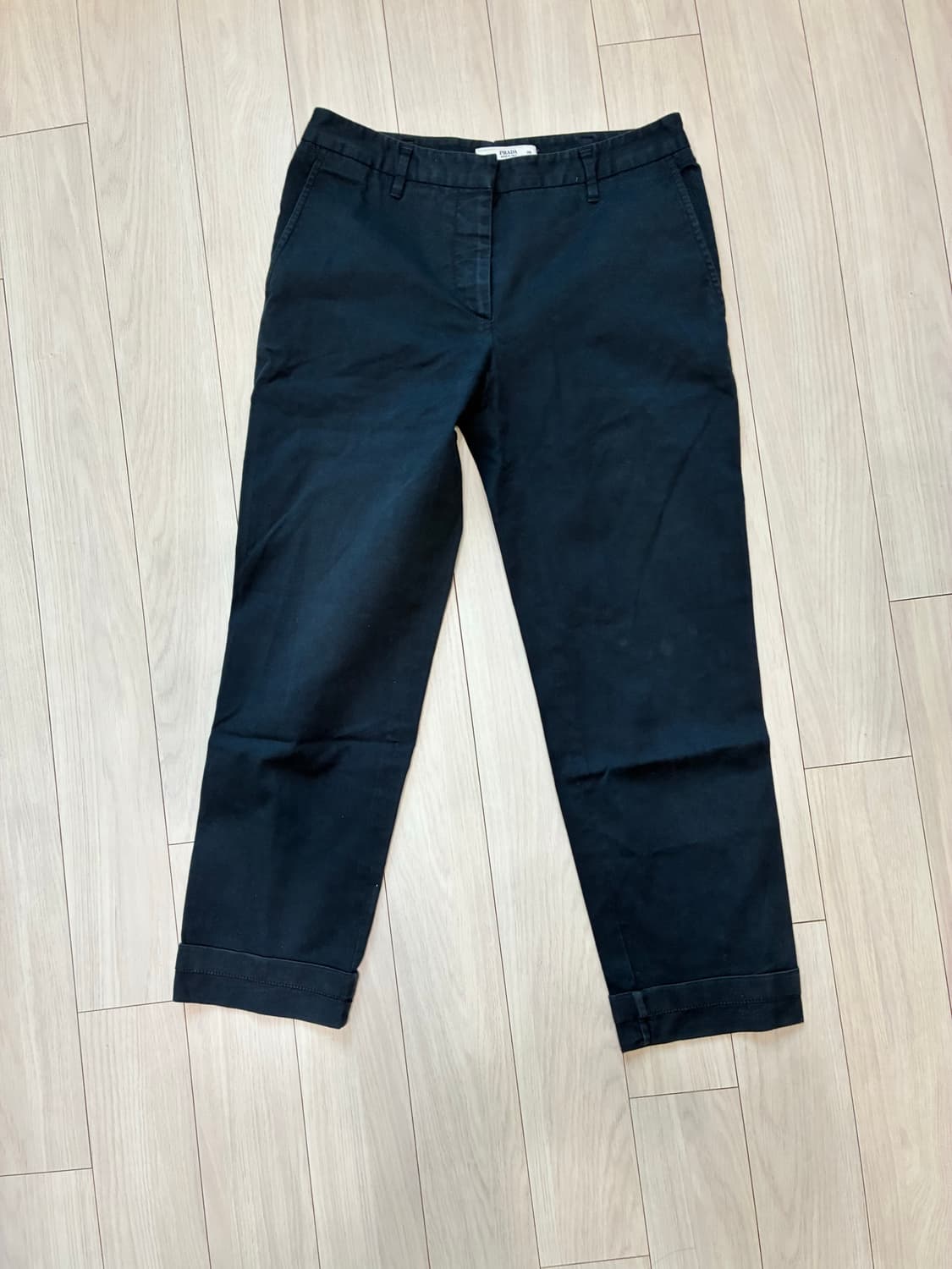 프라다 네이비 카프리? 7부? 팬츠 상품이미지3